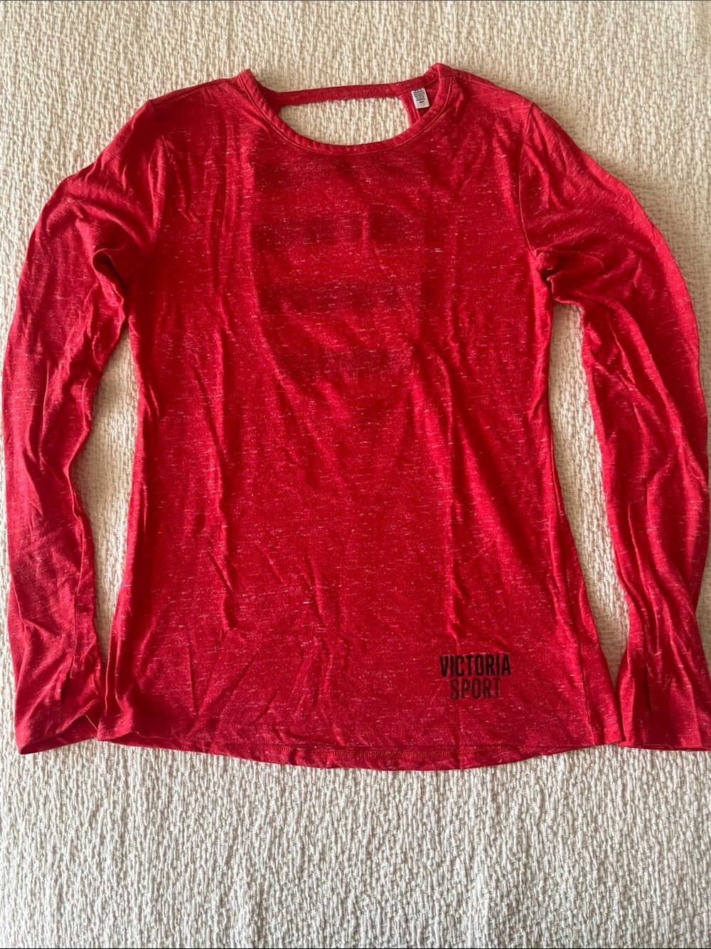 Victoria Sport Red Long-Sleeve Performance Tee